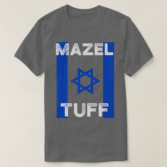 T-shirt Mazel Tuff Strong Funny Jewish Work Out Gym Hanukk (Design devant)