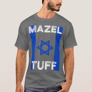 T-shirt Mazel Tuff Strong Funny Jewish Work Out Gym Hanukk