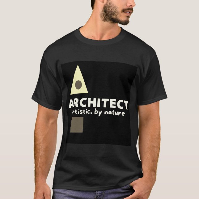 T-shirt Mazipoodles Architecte Sepia Artistique (Devant)