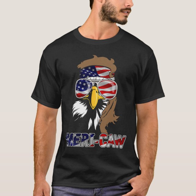 T-shirt Mb35 Mullet Eagle 4 juillet (Devant)