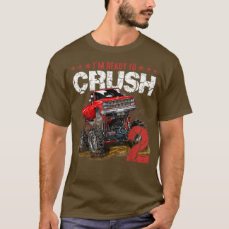 T-shirt mb 2nd Birthday Je suis prêt Crush Monster Truck B