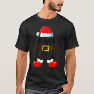 T-shirt Mb Mama Claus Santa Hat Pyjamas de Noël Correspond