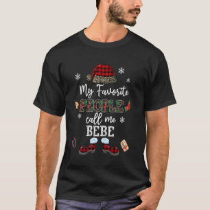 T-shirt Mb Mes Gens Favoris M'Appelent Bebe Thanksgiving C