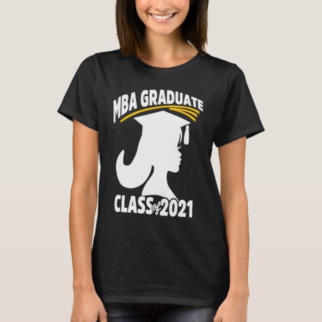 T-shirt MBA Student Achieved 2021 Business Degree Graduati (Devant)