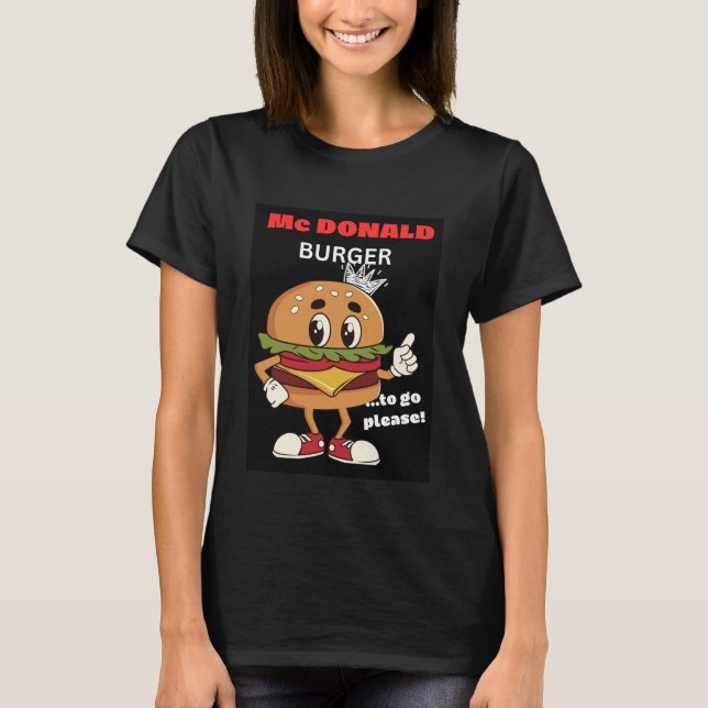 T-Shirt Mc DONALD BURGER (Devant)