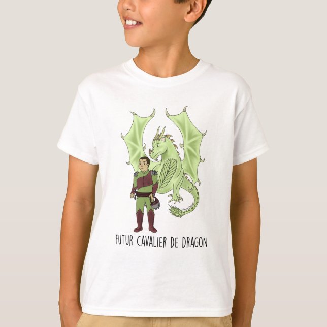T-shirt MC "Futur cavalier de Dragon" (Devant)