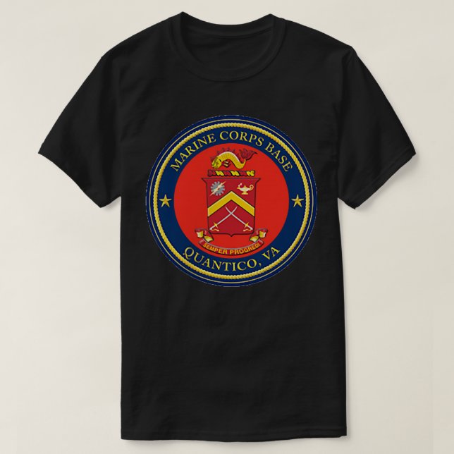 T-shirt MCB Quantico Virginia Militaire vétéran FBI DEA Pa (Design devant)