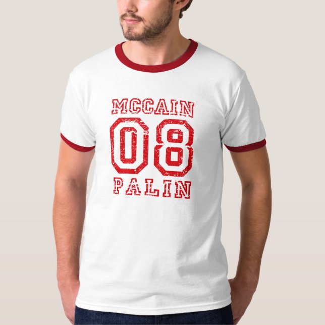 T-shirt McCain Palin 08 (Devant)