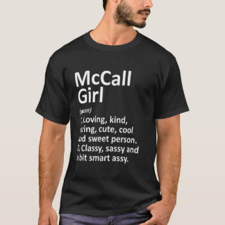 T-shirt Mccall Girl Id Idaho Funny City Home Roots