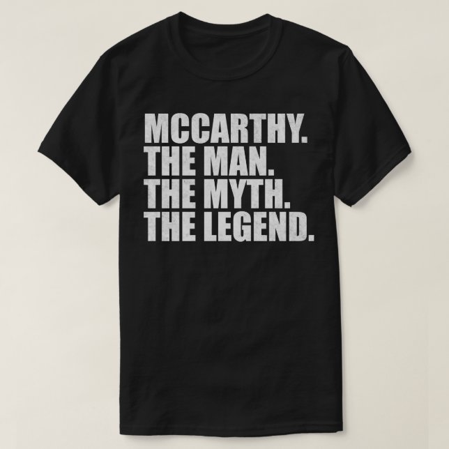 T-shirt MccarthyMccarthy Nom de famille Mccarthy Nom de fa (Design devant)