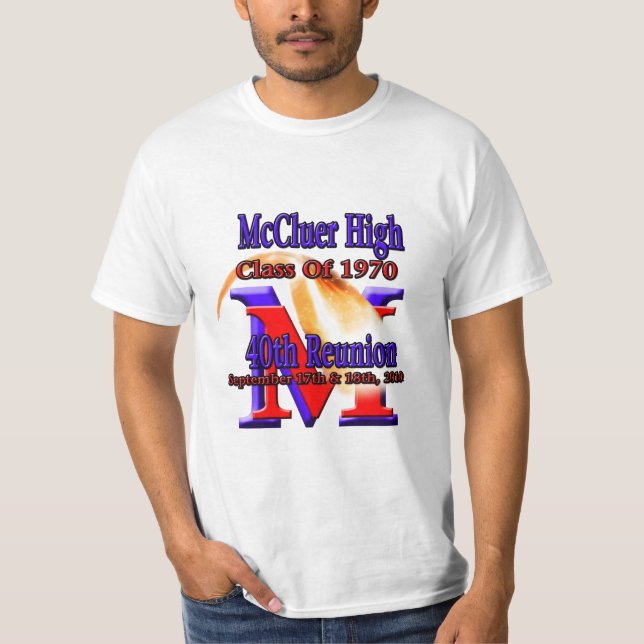 T-shirt McCluer de première qualité 'de la quarantième (Devant)