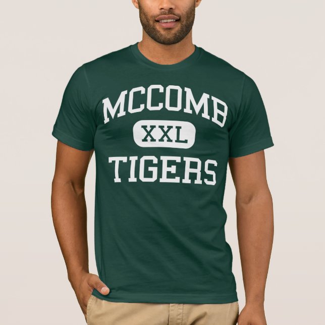 T-shirt McComb - tigres - lycée - McComb Mississippi (Devant)