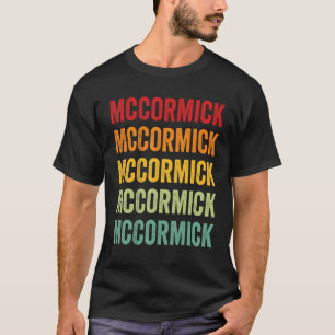 T-shirt McCormick County South Carolina Rainbow Text Desig