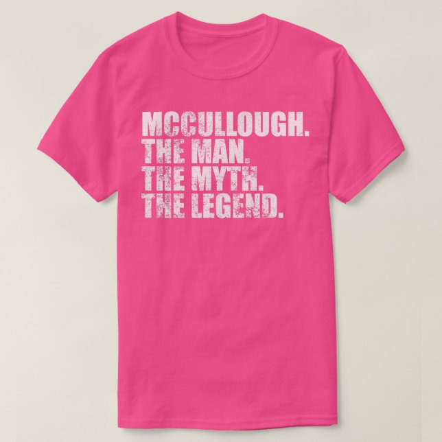 T-shirt McculloughMccullough Nom de famille Mccullough der (Design devant)