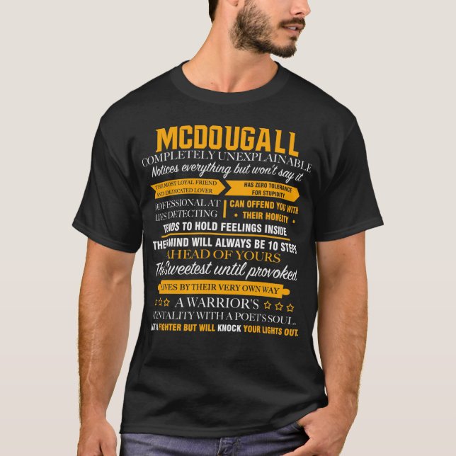 T-shirt MCDOUGALL complètement inexplicable (Devant)