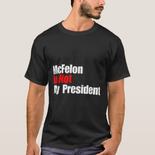 T-shirt Mcellon N'Est Pas Mon Président Trump Condamné Pou
