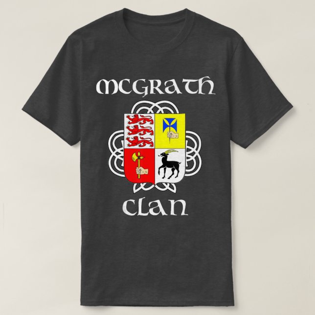 T-shirt McGrath Family Crest Réunion irlandaise (Design devant)
