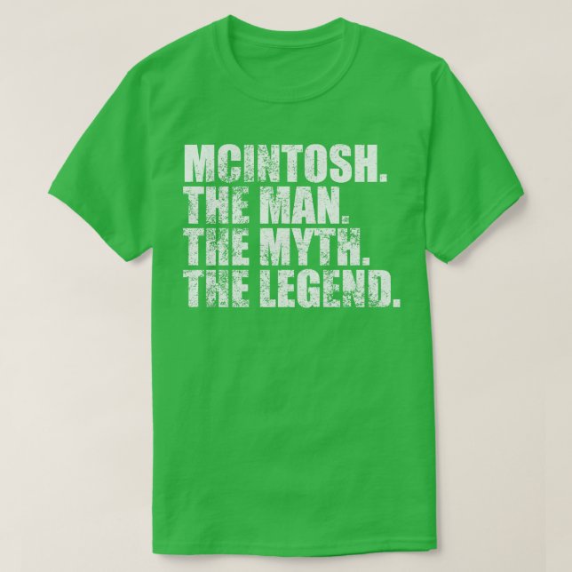 T-shirt Mcintosh Mcintosh Nom de famille Mcintosh prénom M (Design devant)