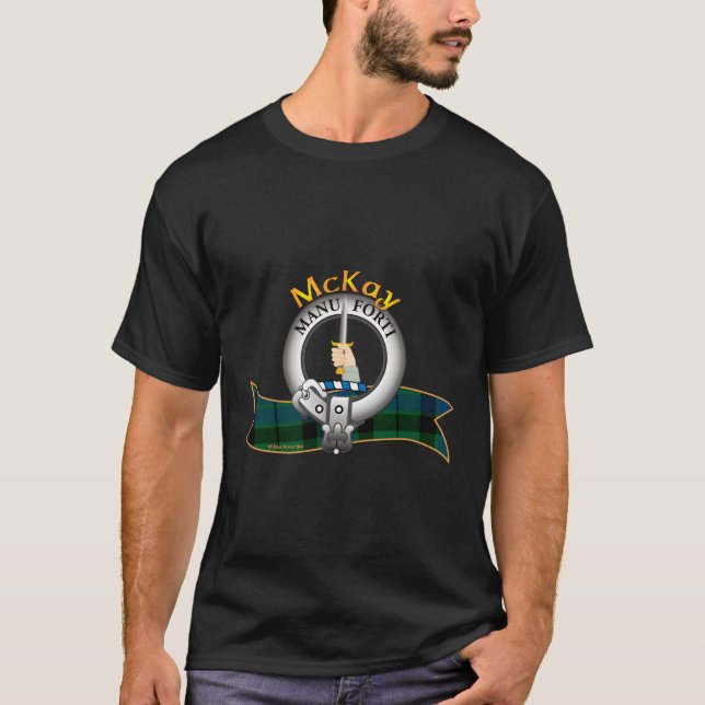 T-shirt Mckay Clan Tan Crest Moto (Devant)