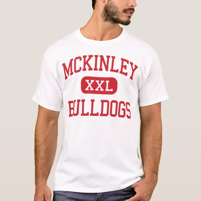 T-shirt McKinley - bouledogues - lycée - canton Ohio (Devant)