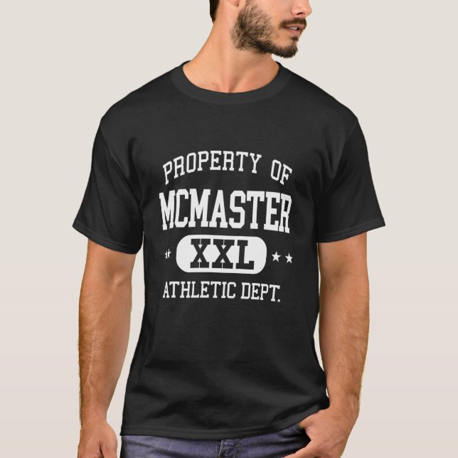 T-shirt McMaster Retro Athletic Property Dept (Devant)