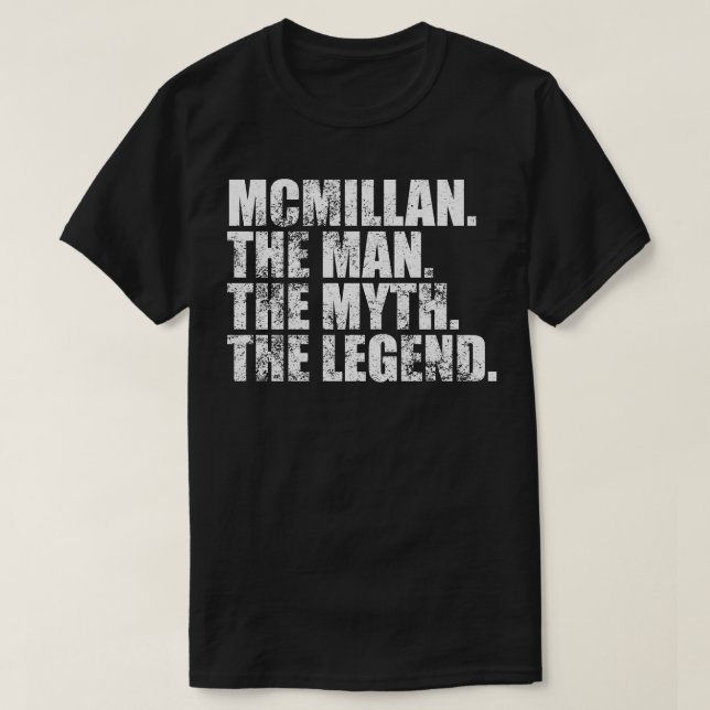 T-shirt McmillanMcmillan Nom de famille Mcmillan nom de fa (Design devant)