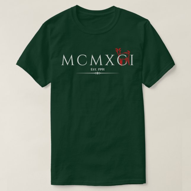 T-shirt MCMXCI Est  (Design devant)
