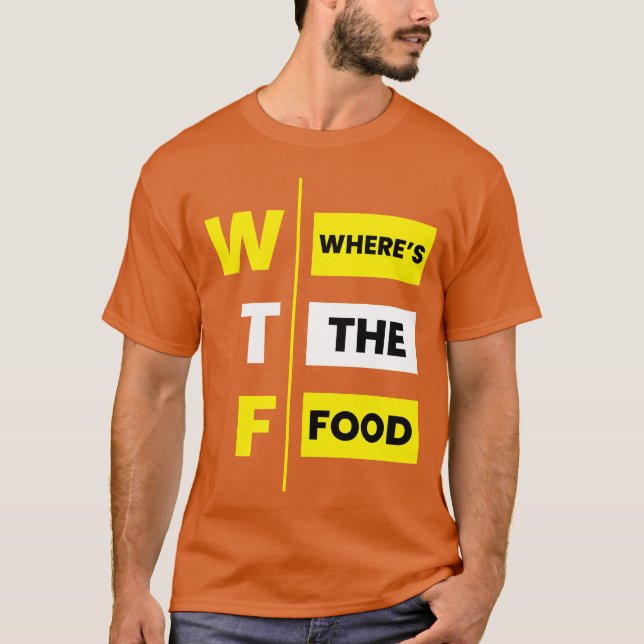 T-shirt MDR Où est la nourriture drôle (Devant)