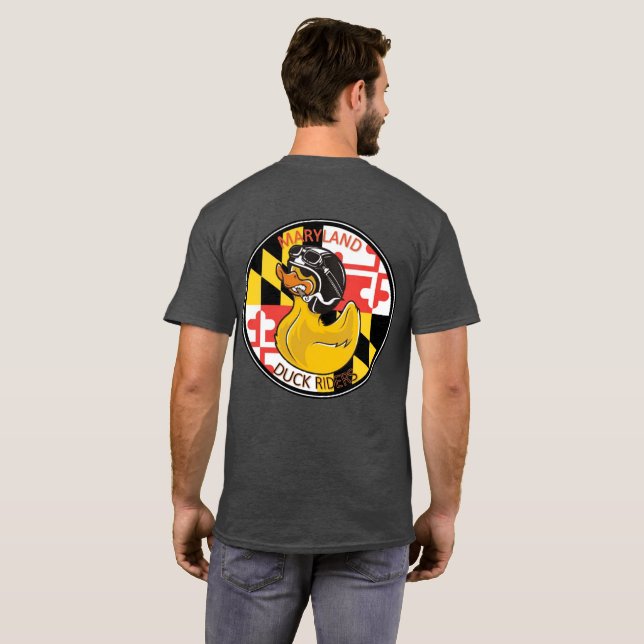 T-shirt MDRiders Red Text front Logo retour (Dos entier)