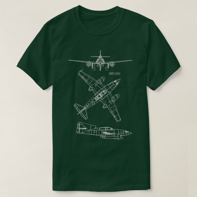 T-shirt ME262 Concept Blueprints  (Design devant)