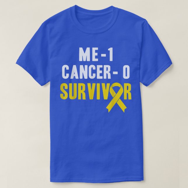 T-shirt Me 1 Cancer 0 - Enfance Cancer Survivant (Design devant)