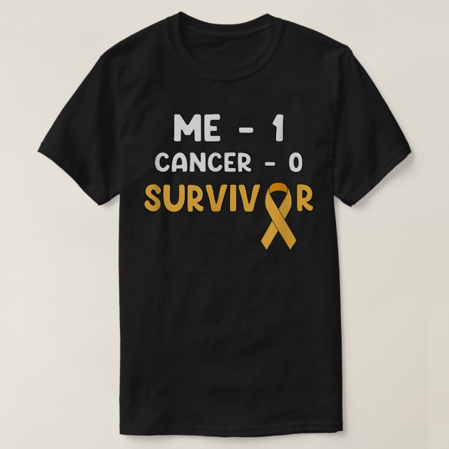 T-shirt Me 1 Cancer 0 - Enfance Cancer Survivor 3137 (Design devant)