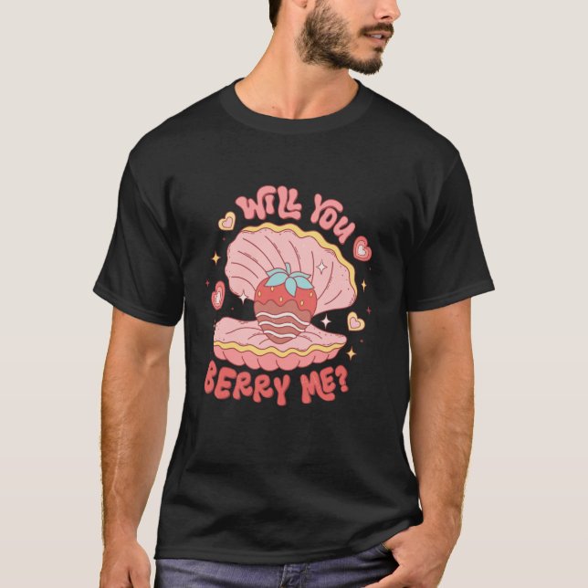 T-shirt Me Berry Fraise Chocolat Drôle Valen (Devant)