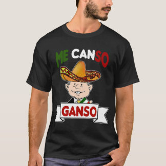 T-shirt Me Canso Ganso AMLO Mexicaine Chibi Cute Black T-s