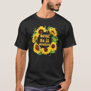 T-shirt Me Couvrir Dans Sunshine Graphic Été Décontracté