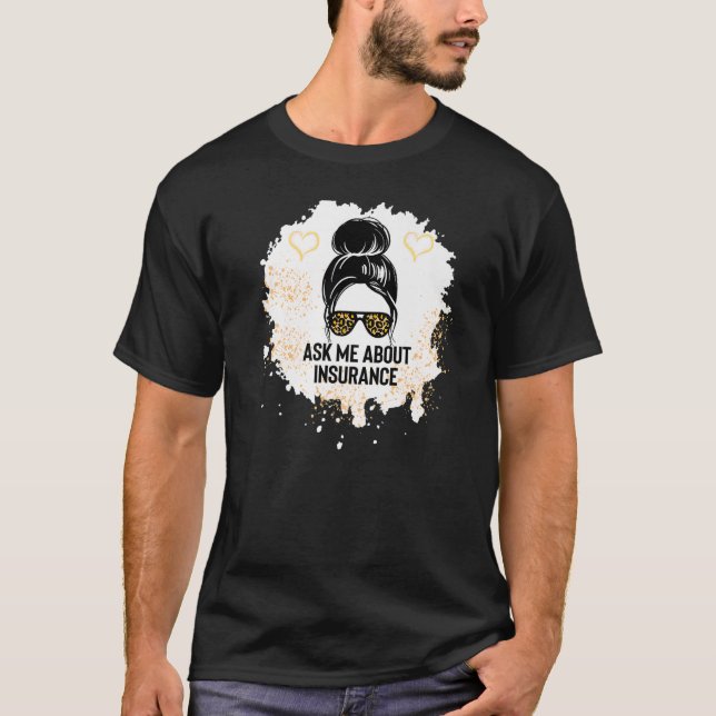 T-shirt Me demander à propos du marché des ventes des cour (Devant)