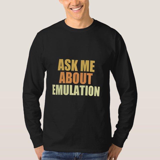 T-shirt Me Demander À Propos Emulation Retro Jeu Arcade Pi (Devant)