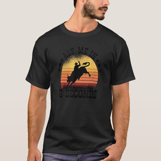 T-shirt Me Demander En 8 Secondes Rodeo Barrel Racing 2 (Devant)