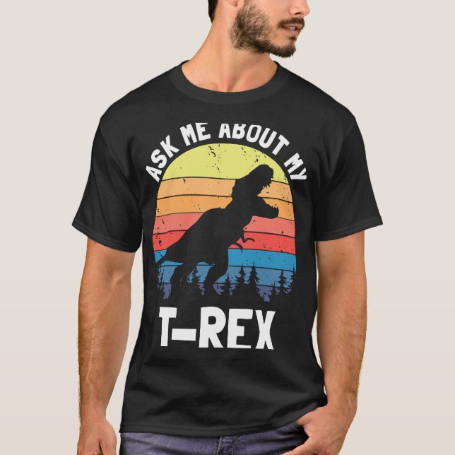 T-shirt Me Demander Mon Rex (Devant)