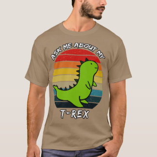 T-shirt Me Demander Mon Trex Retro Sunset