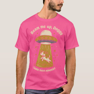 T-shirt Me Faiser Doggy Drôle Ufo Chien