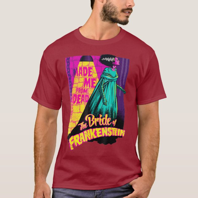 T-shirt Me Fait De La Mariée Morte De Frankenstein (Devant)