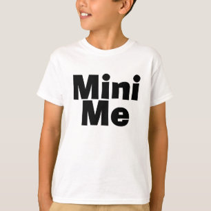 T-shirt Me/Mini je père/mère/fille étant assortie de fi
