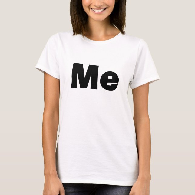 T-shirt Me/Mini Me Correspondant Père/Fils Mère/Fille (Devant)