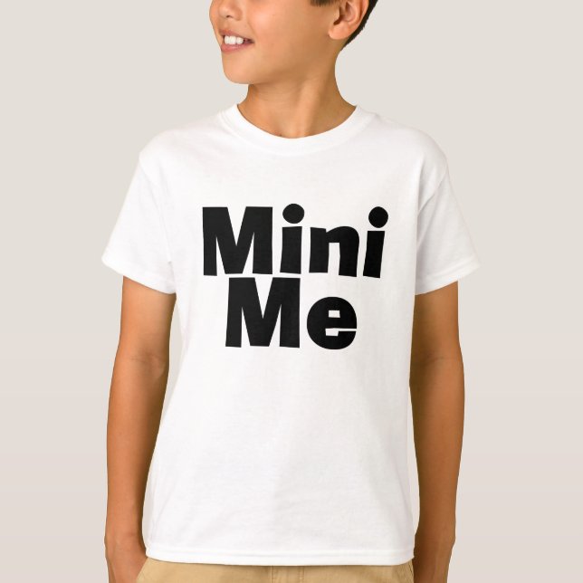 T-shirt Me/Mini Me Correspondant Père/Fils Mère/Fille (Devant)