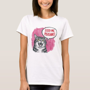 T-shirt Me nourrir Paysan Drôle Chat