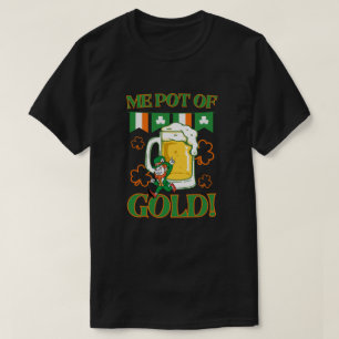 T-shirt Me pot de bière irlandaise en or