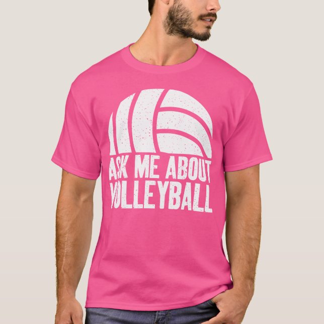 T-shirt Me questionner sur le volleyball (Devant)