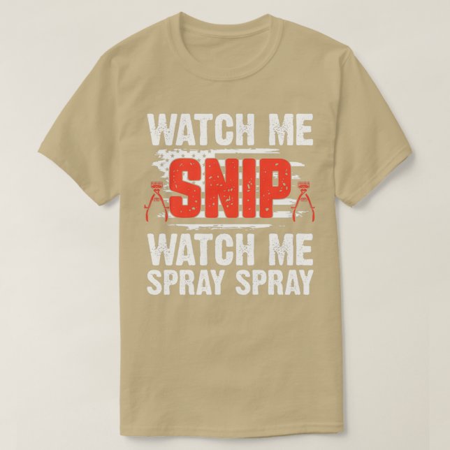 T-shirt Me Regarder Regarder Regarder Me Spray Spray Barbe (Design devant)
