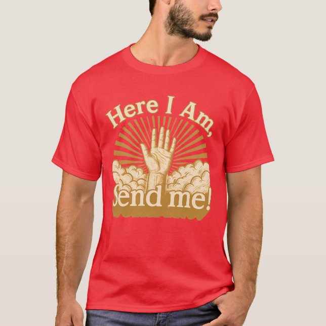 T-shirt Me voici - Envoyez-moi (Devant)
